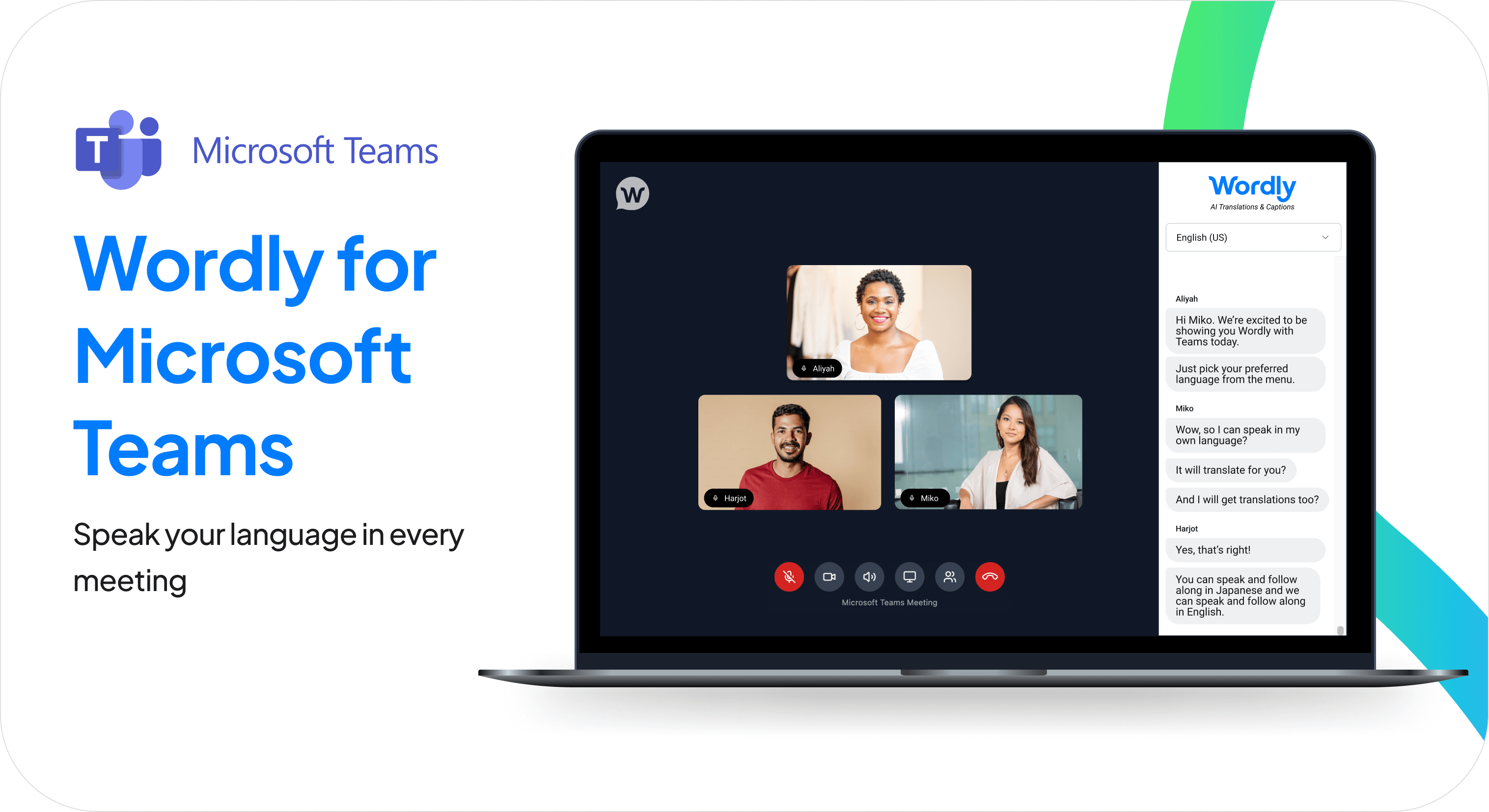 Teams Translation Wordly Live AI Translation & Captions